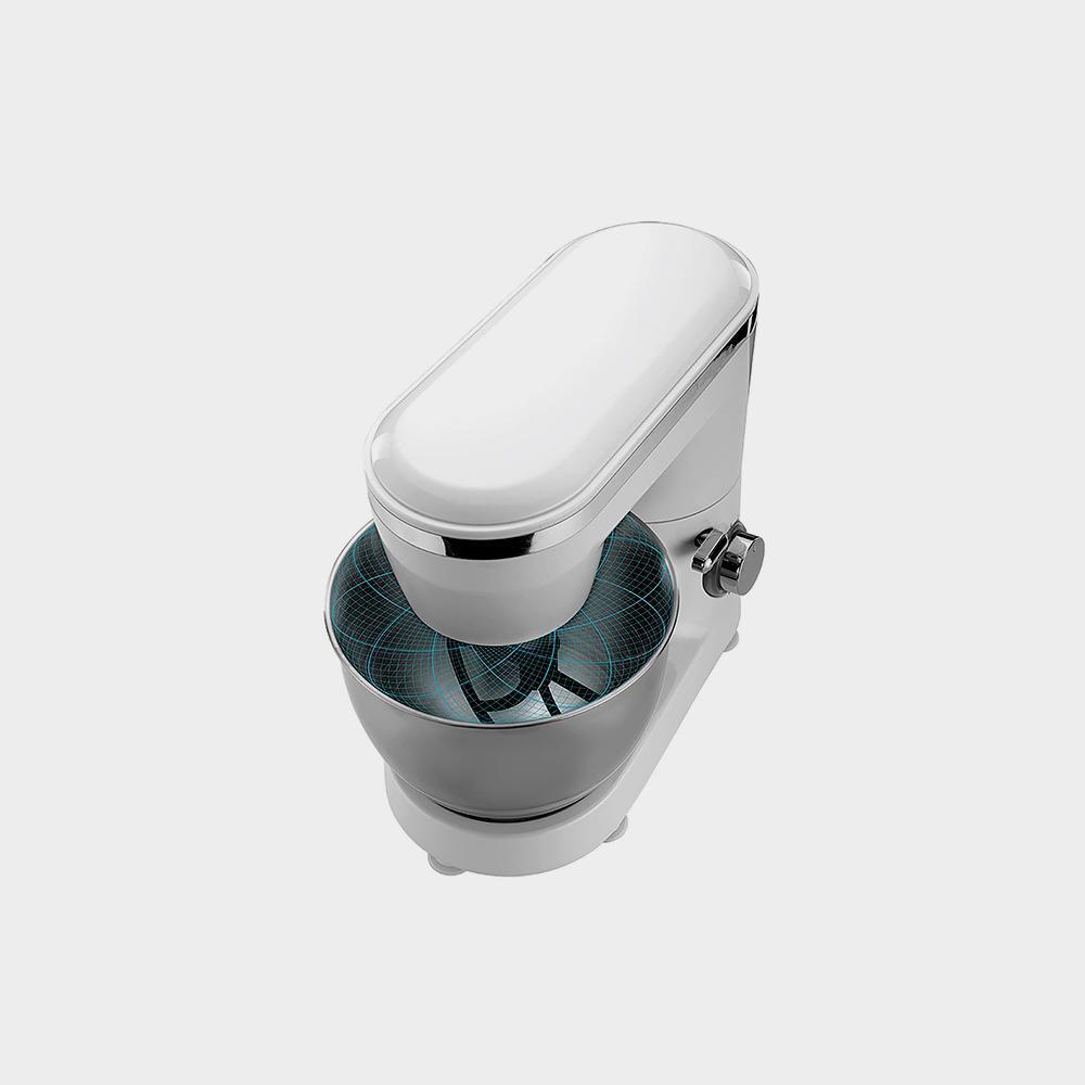 دستگاه میکسر پایه آشپزخانه، قدرت 1000 وات، 4 لیتر ظرفیت بزرگ، کاسه استیل ضد زنگ - تصویر 2