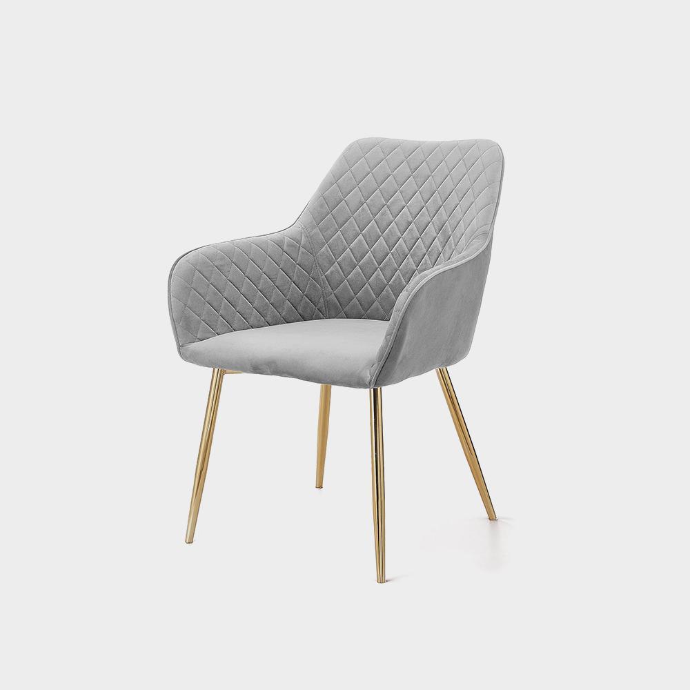 صندلی ناهارخوری رستوران مدرن لوکس آنجلا از پارچه مخملی نوردیک - تصویر 2