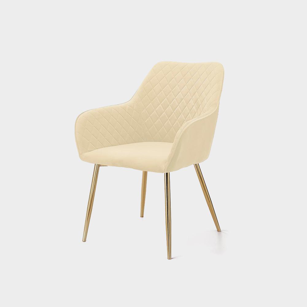 صندلی ناهارخوری رستوران مدرن لوکس آنجلا از پارچه مخملی نوردیک - تصویر 3